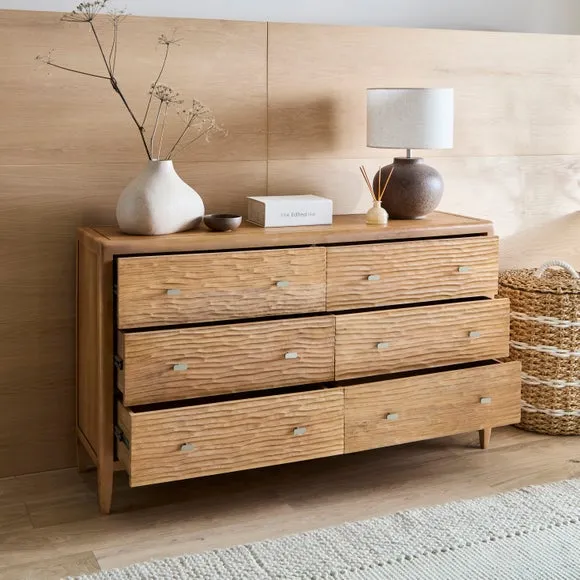 Edited Life Olsson Hand Carved 6 Drawer Chest 2