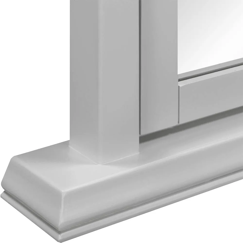 Seconique Bordeaux Dressing Table Mirror in Light Grey 5