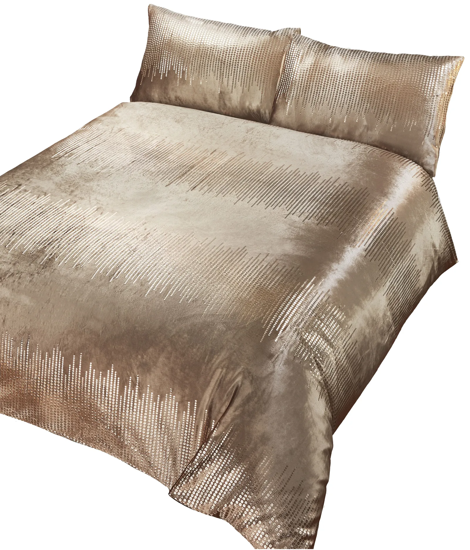 Rapport Home Tiffany Duvet Cover Set with Pillowcase in Gold 2