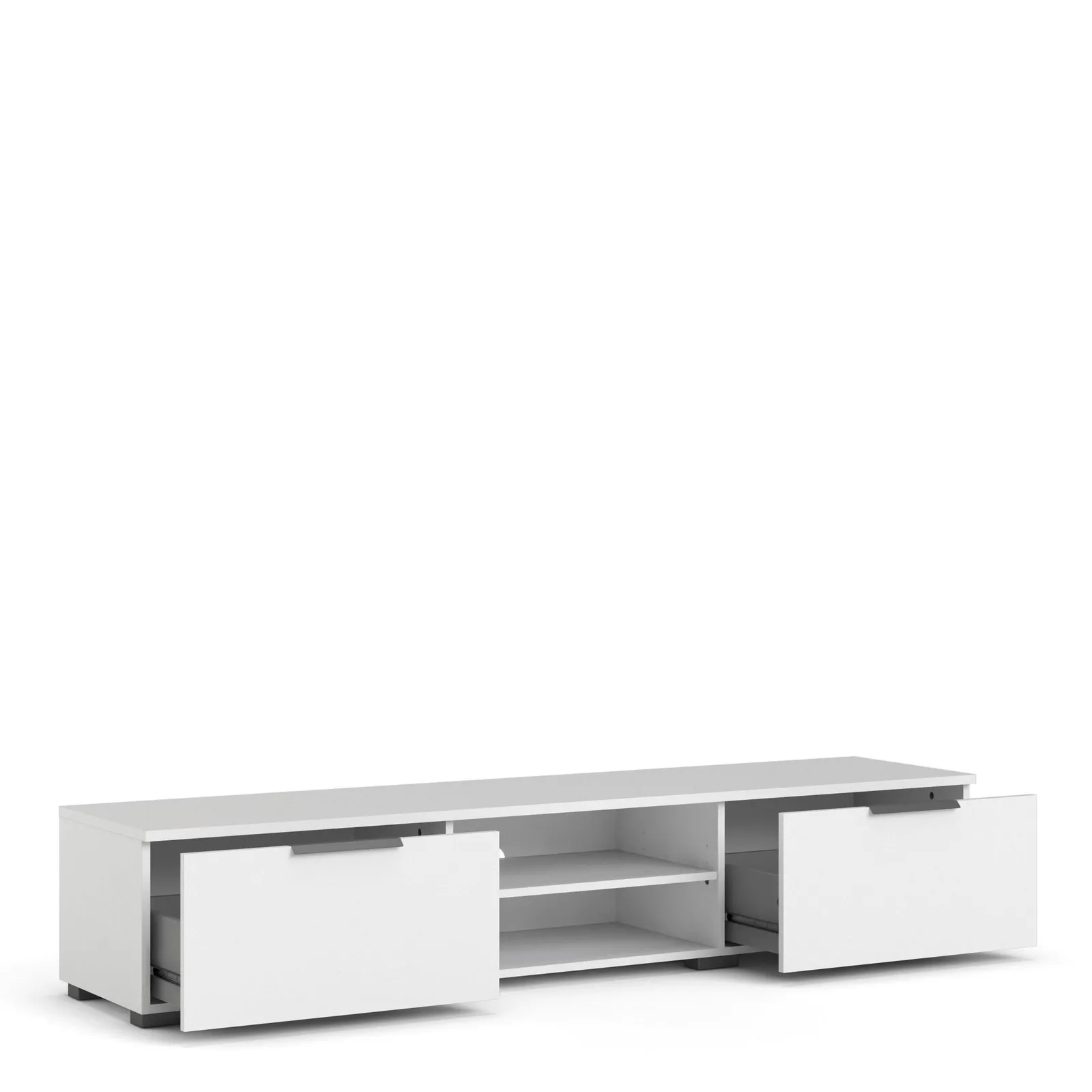 Furniture To Go Match TV Unit 2 Drawers 2 Shelf in White 4