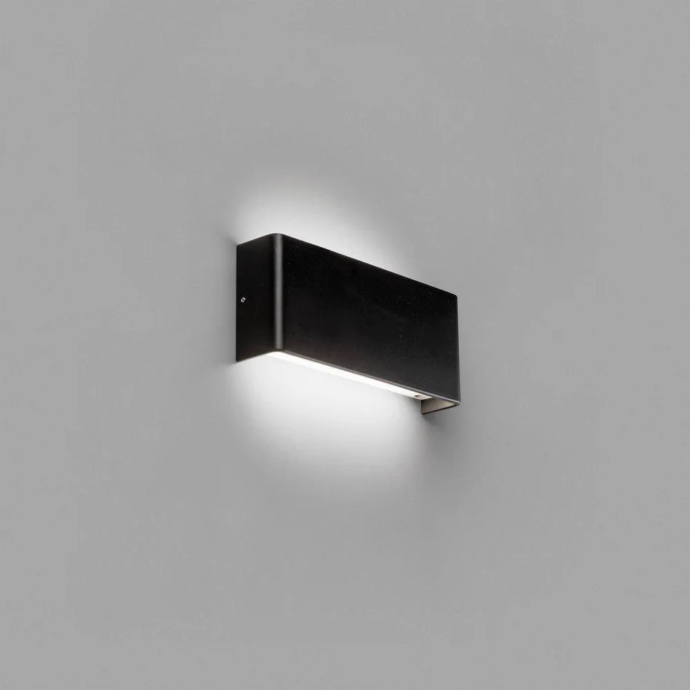 Netlighting Nash Integrated LED Flush Wall Light Wall Light Black 3000K