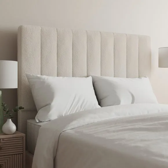 Luxury Teddy Vertical Stripe Headboard