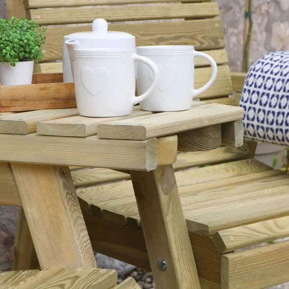 Freya Wooden Companion Seat 5