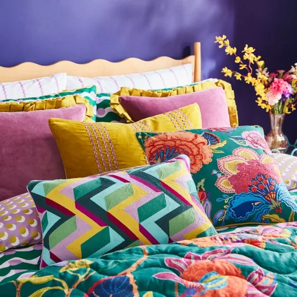Sophie Robinson Zig Zag Cotton Rectangle Cushion 6