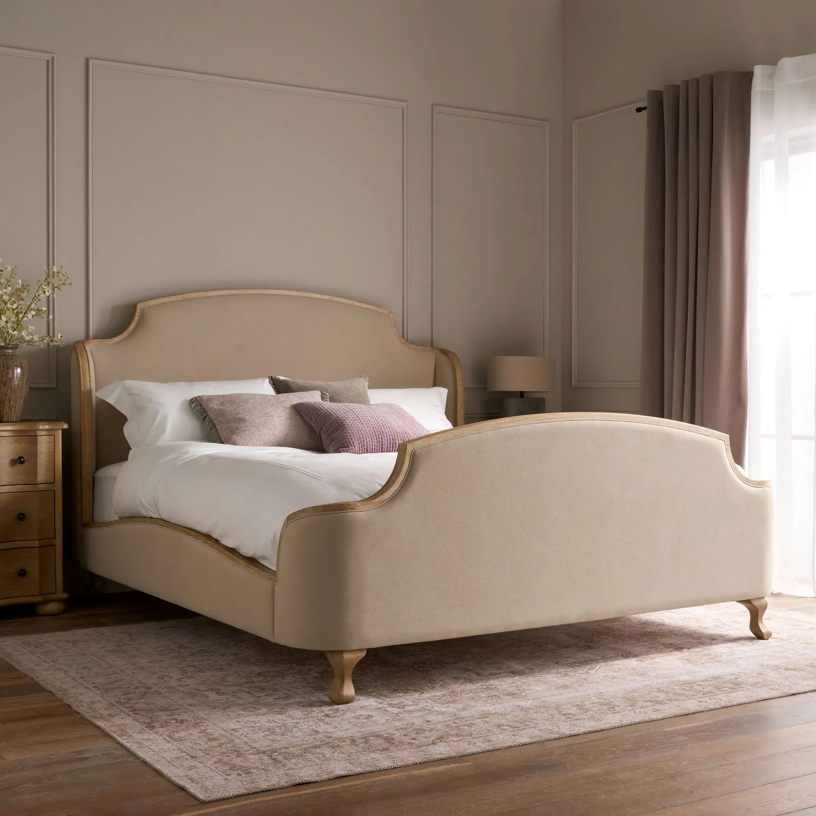 Aureum Bed, Weathered Oak, Super King