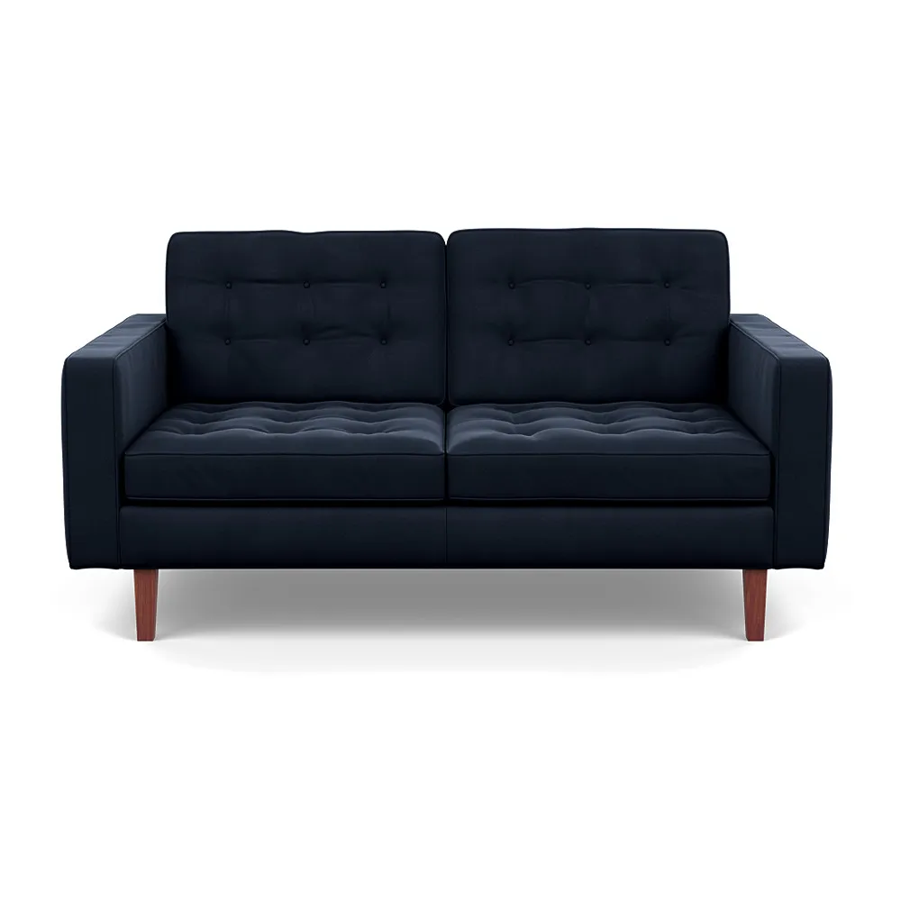 Heal's Hepburn 2 Seater Nobilis Velvet Night Walnut 1