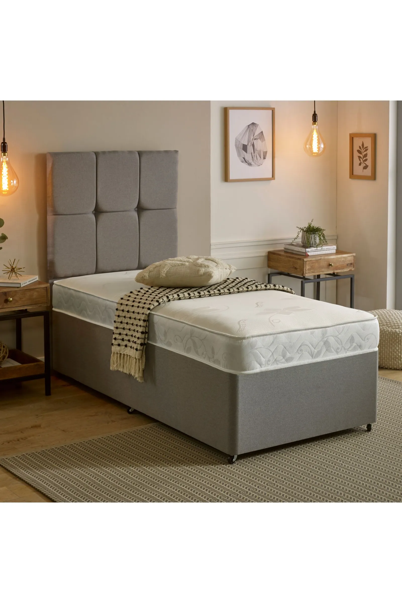 eXtreme Comfort Ltd The Pluto Stress-Free Essentials 17cm Deep White Border Hybrid Spring Mattress 2