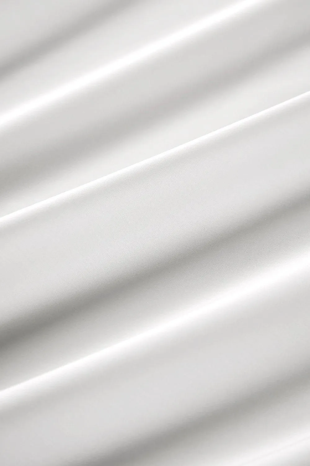CHRISTY 400TC Luxury Cotton Sateen Plain Dye Bedding Flat Sheets in White 2