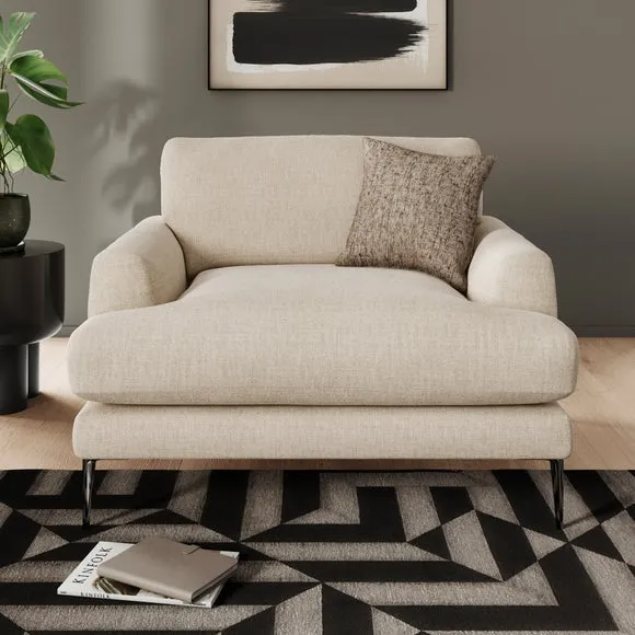 Lawson Chunky Tonal Weave Snuggle Chair 1