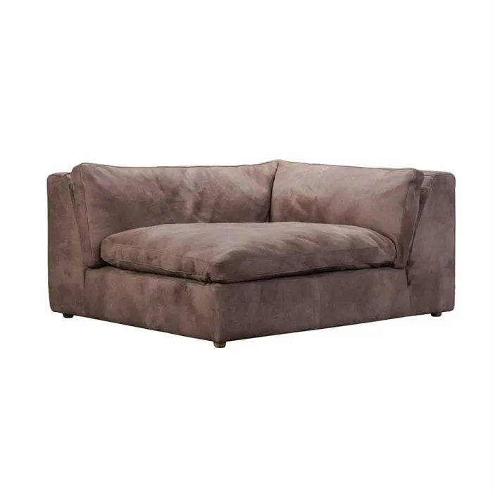 Timothy Oulton Zenna Small Sectional Right Hand Facing Corner, Safari Charcoal