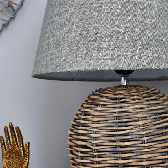 Lari Split Weave Wicker Table Lamp 3