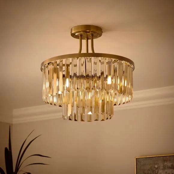 Audra 3 Light Semi Flush Ceiling Light 2