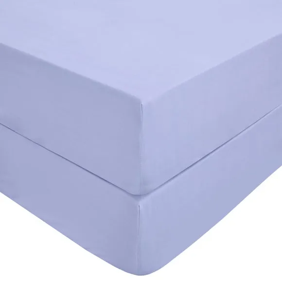 Set of 2 Pure Cotton Fitted Bed Sheets 2