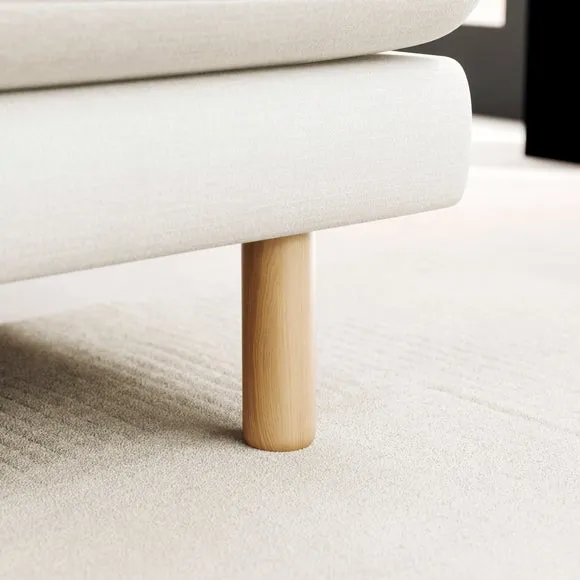 Newton Chenille Soft Texture Corner Chaise Sofa 5