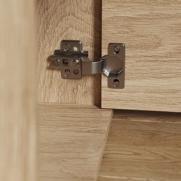 Edison Storage Desk Oak Effect 4