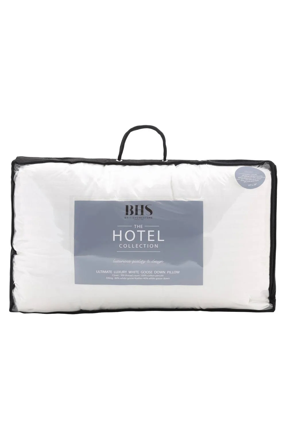 BHS 5 Star Hotel Collection White Goose Down Single Pillow 2