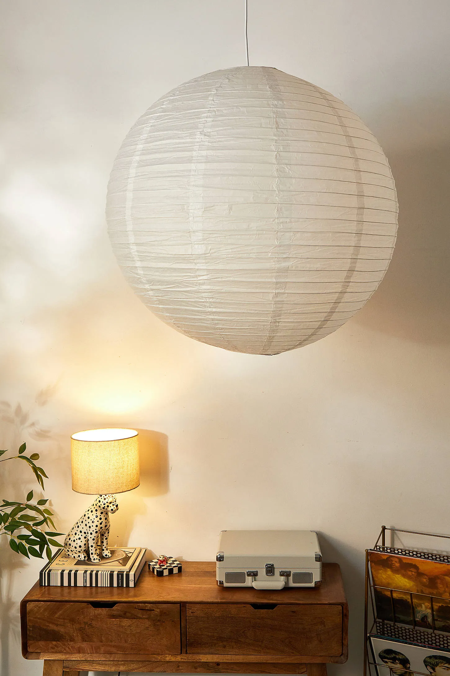 Jumbo Paper Lamp Shade - White 2