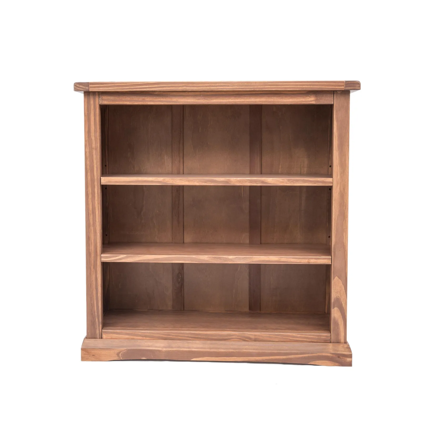 Cabinet Bits Bookcase with plinth 90x90x30cm in Brown 2