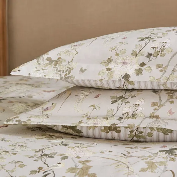 Dorma Cherwell 300 Thread Count 100% Cotton Sateen Oxford Pillowcase Pair 2