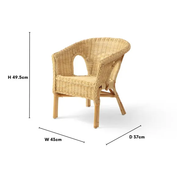 Desser Kids Wicker Loom Chair 6