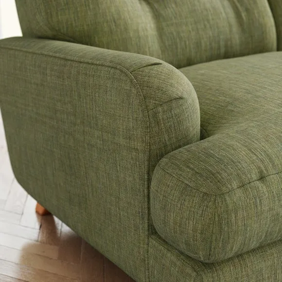 Martha Faux Linen 3 Seater Sofa 5