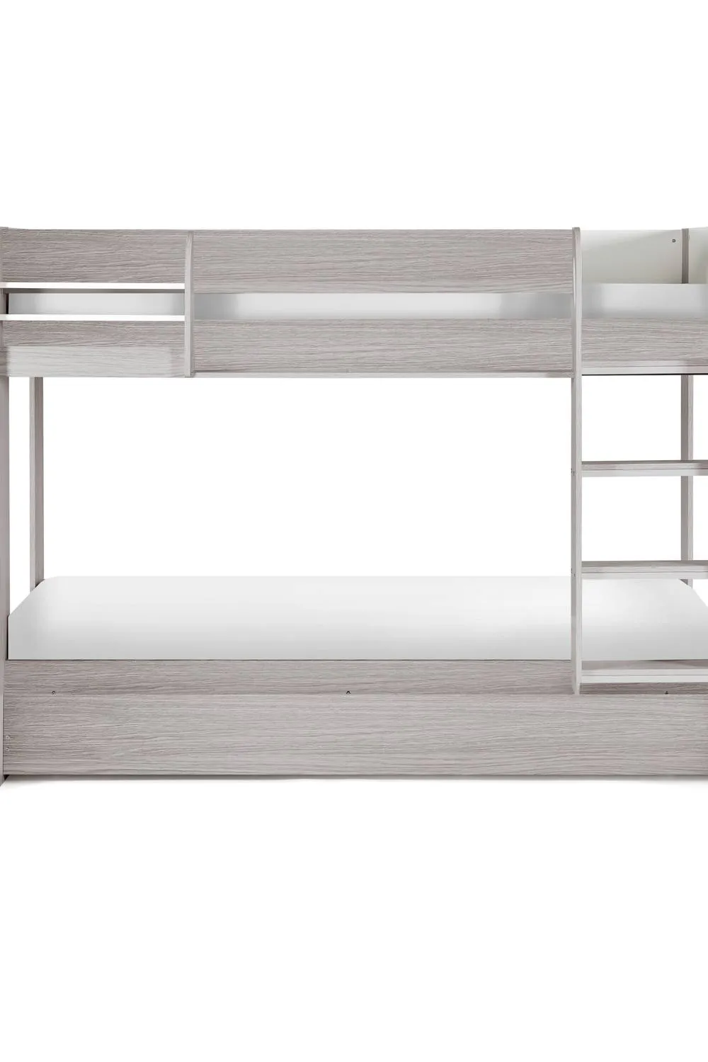 Julian Bowen Mars Single Grey Oak Effect Bunk Bed with Underbed Trundle 4