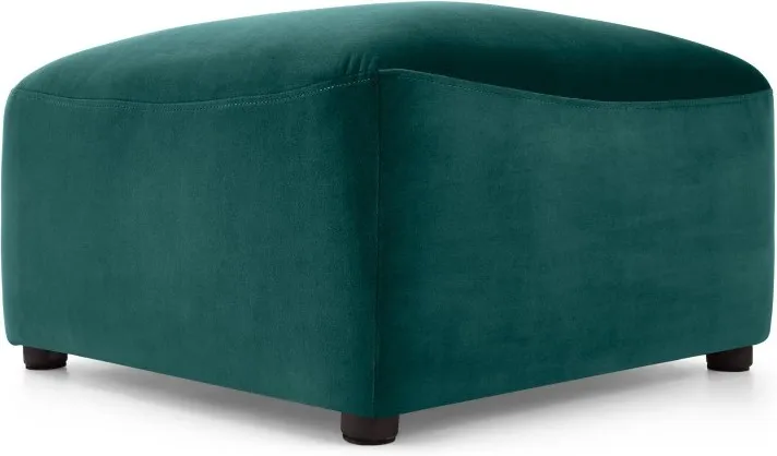 Juno Modular Ottoman, Seafoam Blue Velvet
