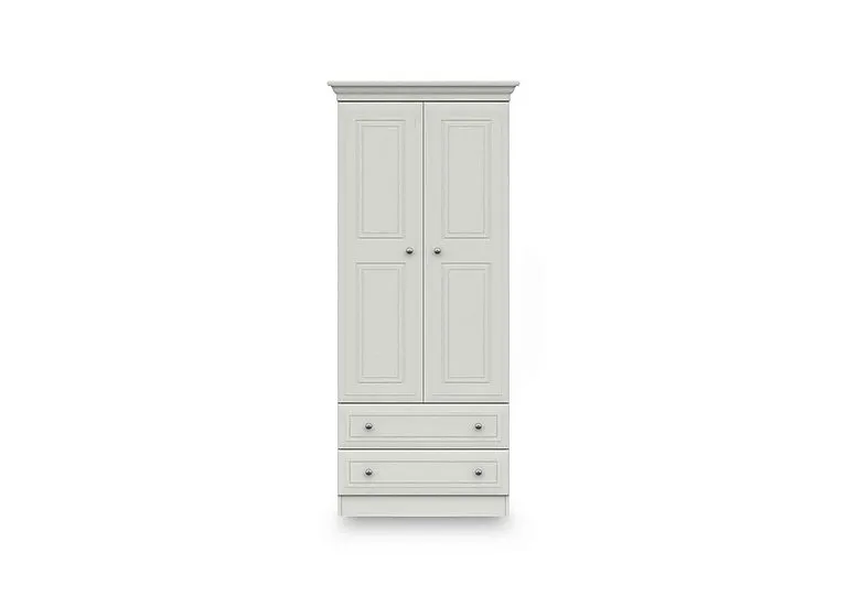Marylebone 2 Door Combi Wardrobe - White