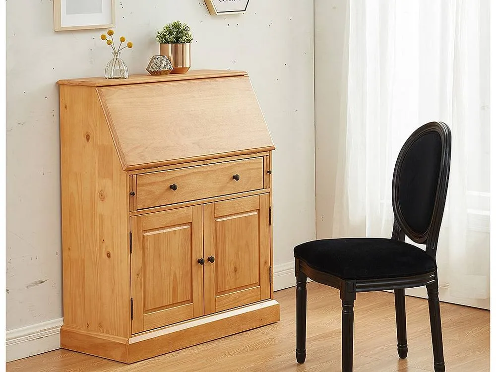 Vente-unique Writing Bureau In Pine & MDF - Light Natural - CLEORE in Light Oak 5