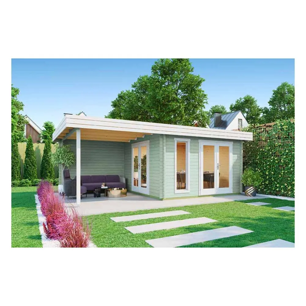 Lasita Maja Ltd Anders-Log Cabin, Garden Room, Home Office - L688xW414.8xH233.7 cm in Natural 5