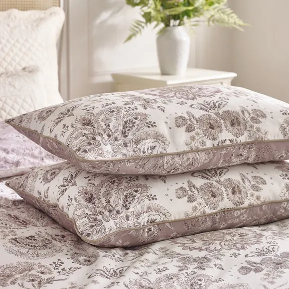 Dorma Archive Romeo 300 Thread Count 100% Cotton Duvet Cover & Pillowcase Set 4