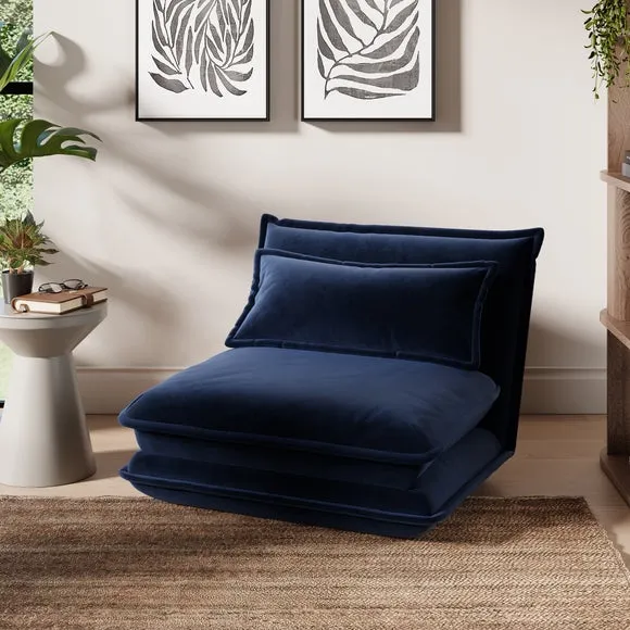 Jackson Velvet Foldable Single Sofa Bed 1