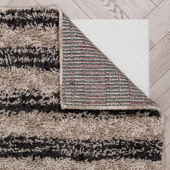 Arven Striped Wool-Look Shaggy Rug 3
