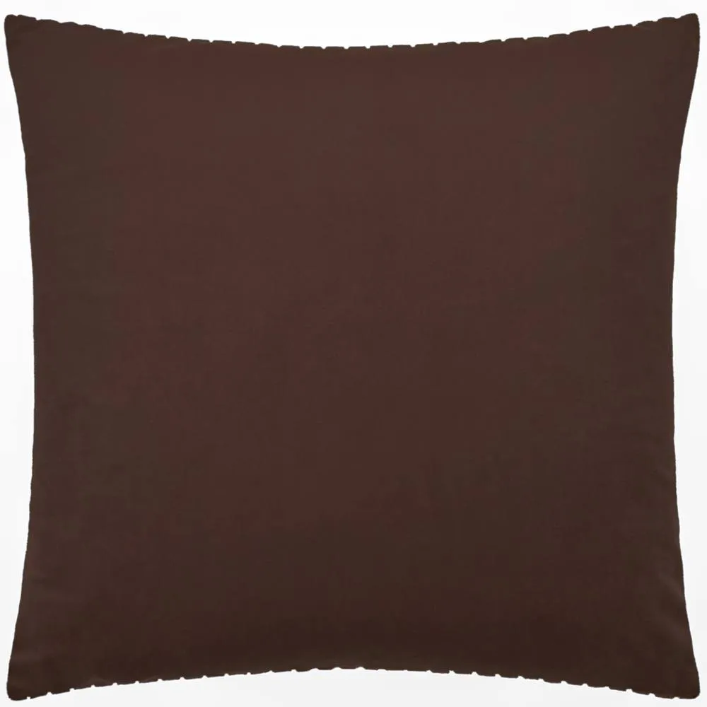 Paoletti Savoy Stripe Velvet Cushion Chocolate 50 X 50Cm, Brown 3