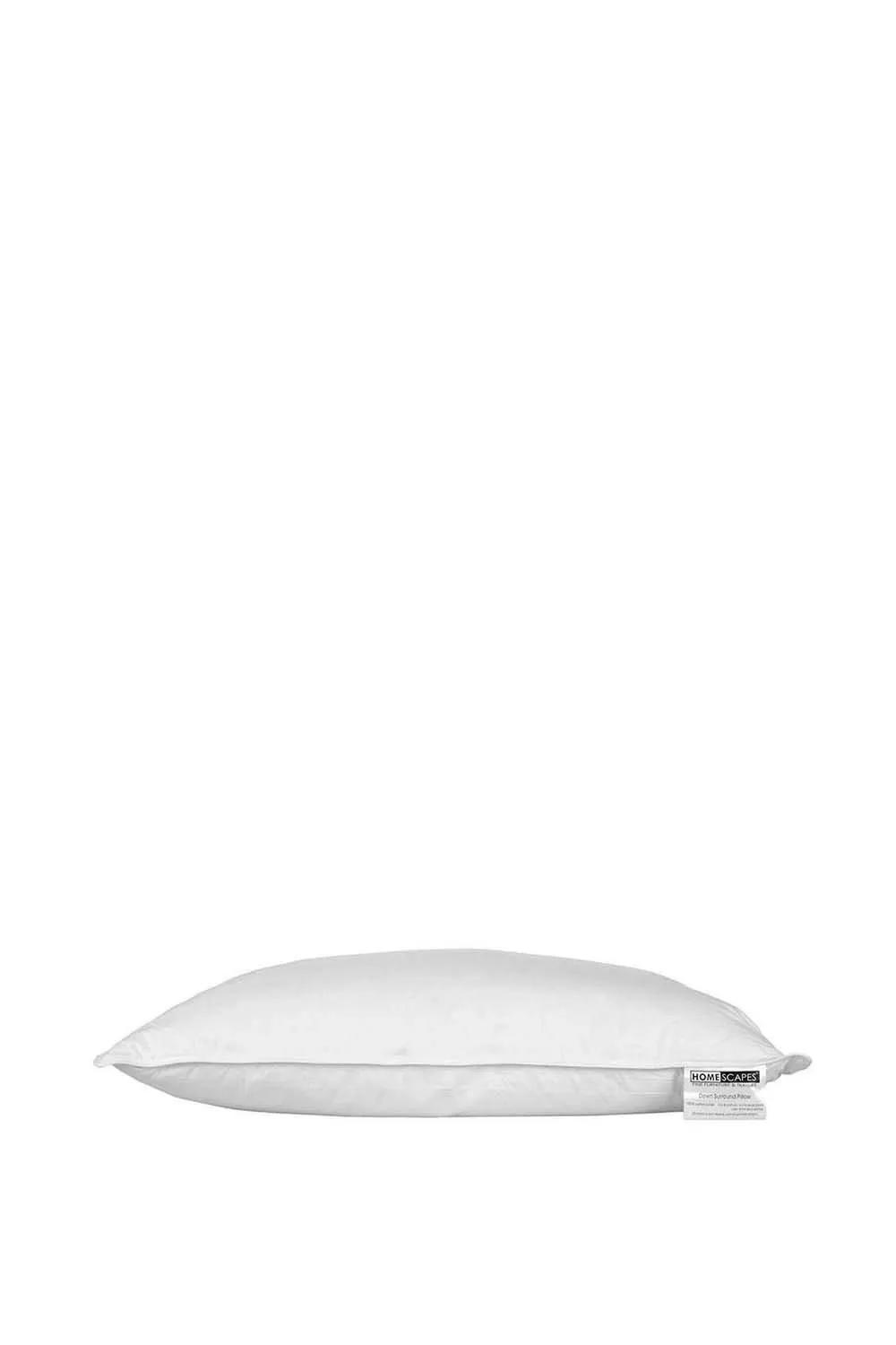 Homescapes White Duck Down Surround Pillow 2
