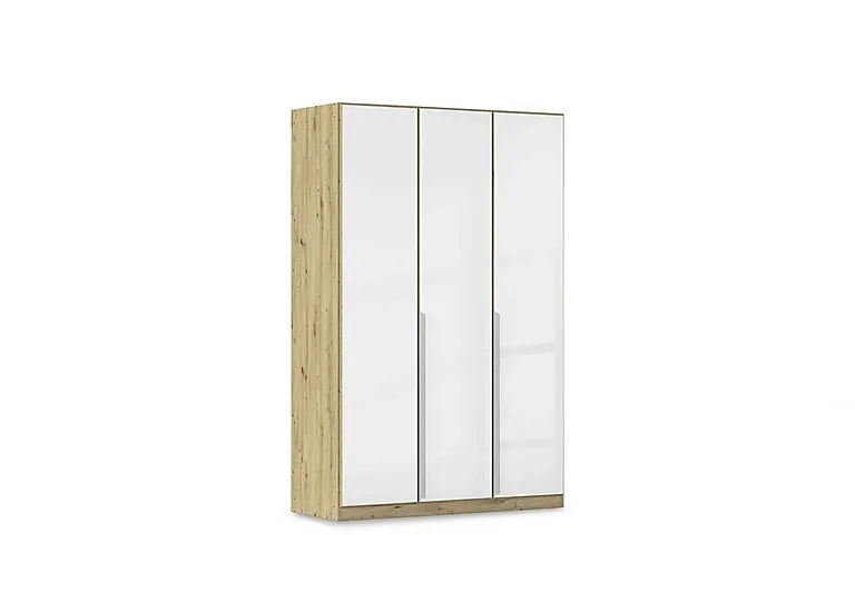 Freja 136cm 3 Door Hinged Glass Wardrobe