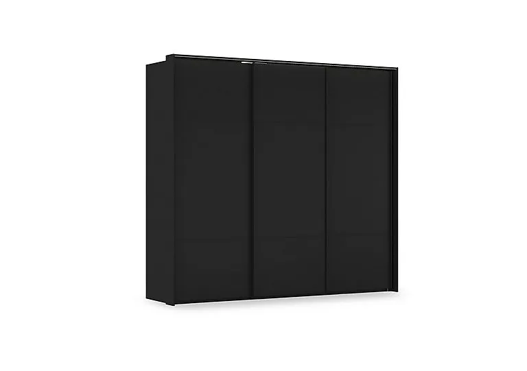 Haven 250cm 3 Door Slider Wardrobe with Décor Doors and Lights