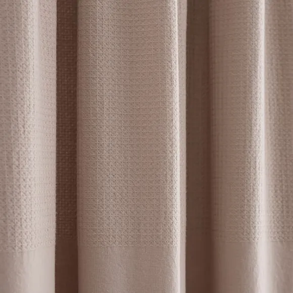 Newston Waffle 100% Cotton Slot Top Curtains 3