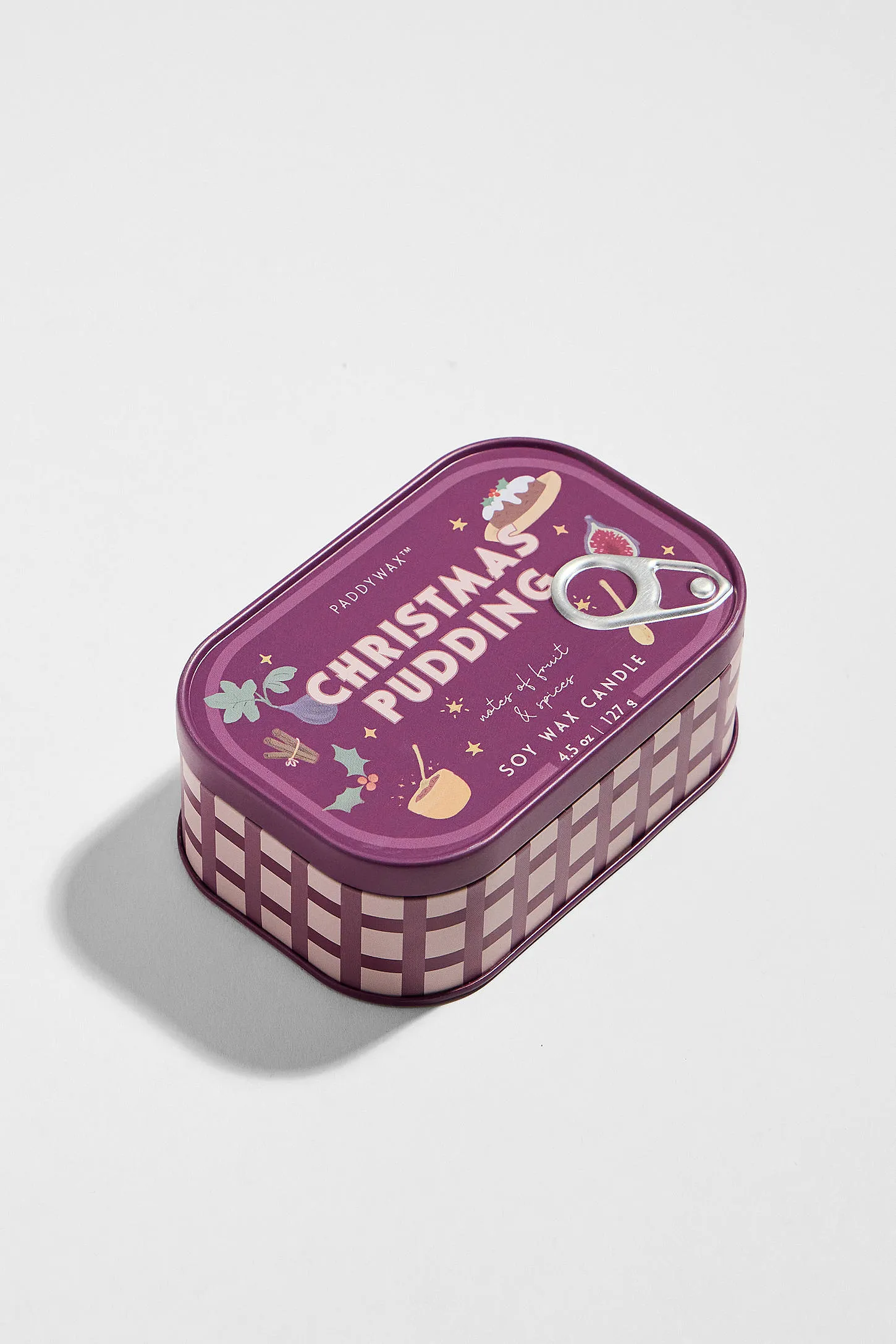 Paddywax Bistro Christmas Pudding Soy Wax Tin Candle ALL
