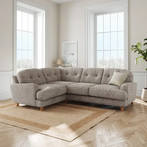 Martha Chunky Chenille Full Corner Sofa 1