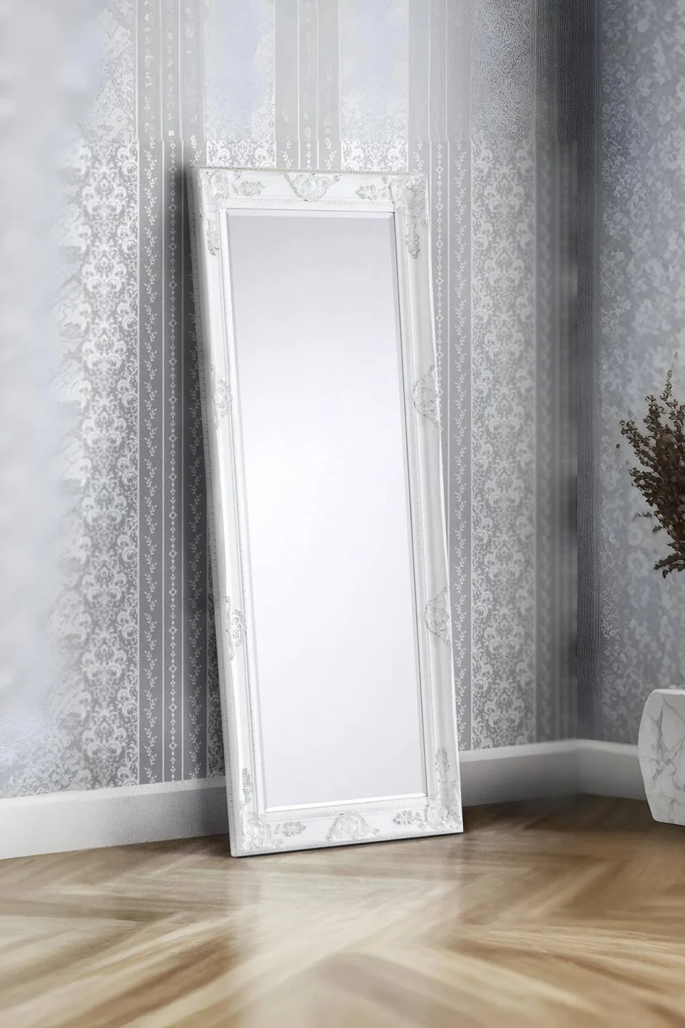 Julian Bowen Palais Lean-To Dressing Mirror in White 1