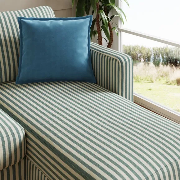 Jacob Linford Stripe Compact Corner Chaise Sofa 4