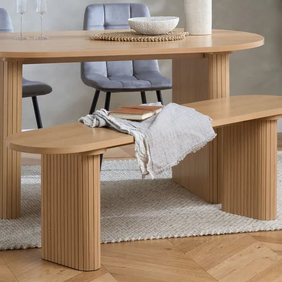 Axel Fluted Oval Bench 2