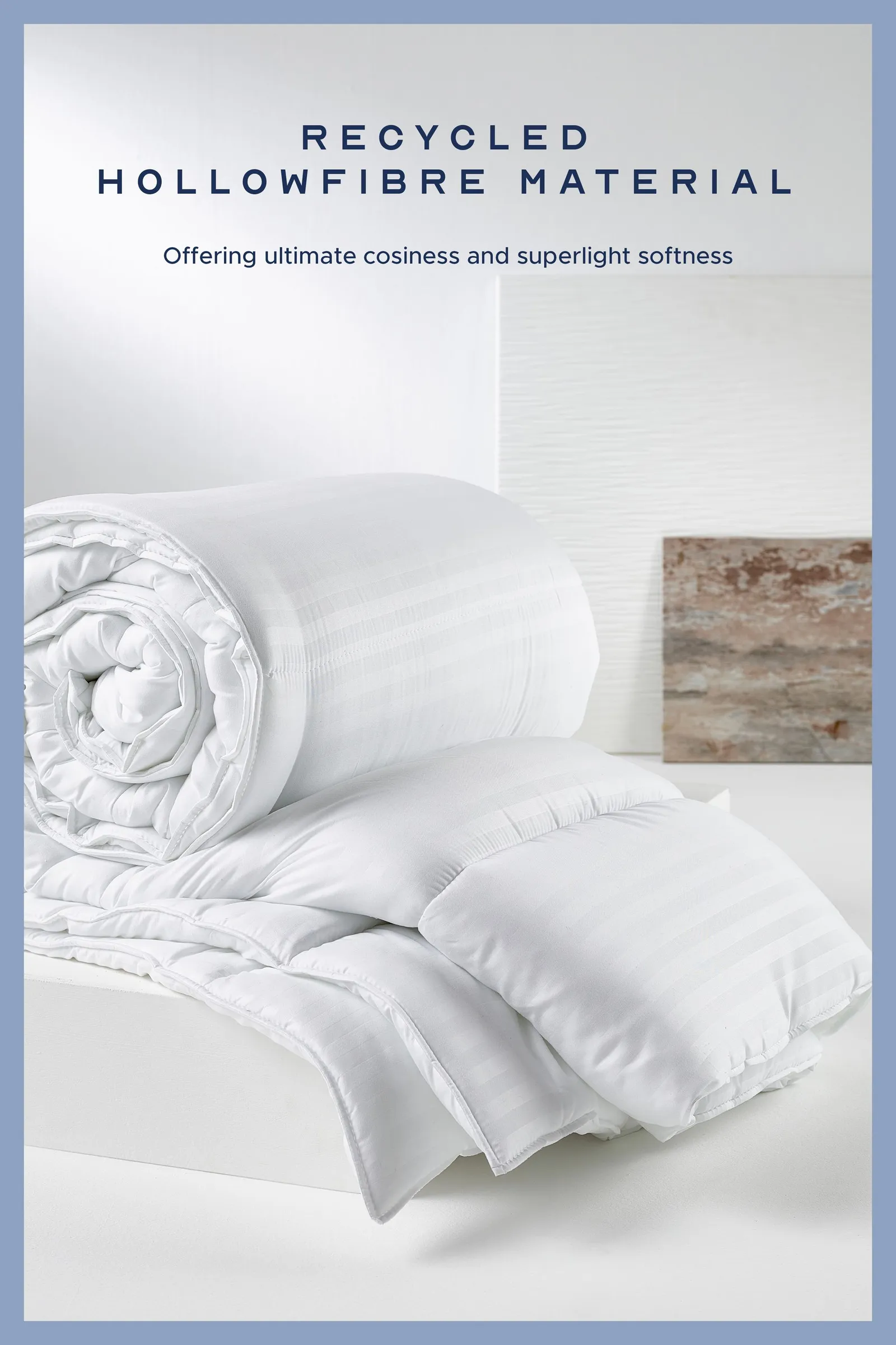 Snuggledown Scandinavian Hollowfibre 10.5 Tog All Year Round Duvet With 2 Pillows in White 2