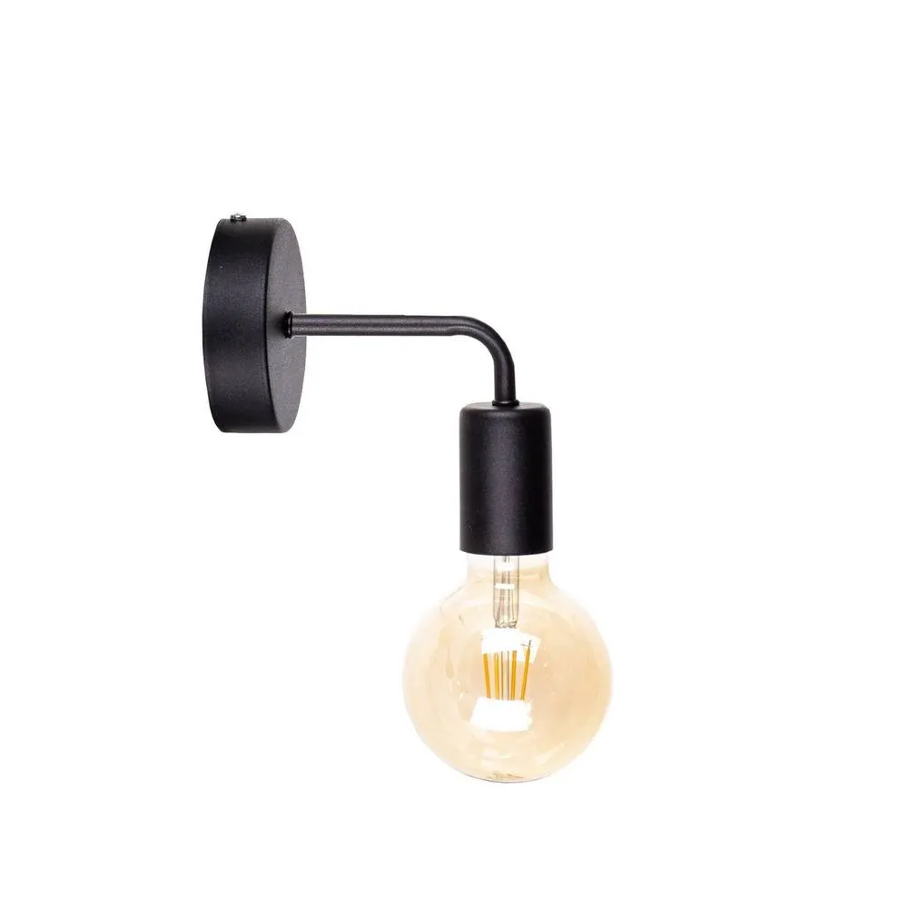 Netlighting Nixon Wall Lamp Black 16cm 1x E27