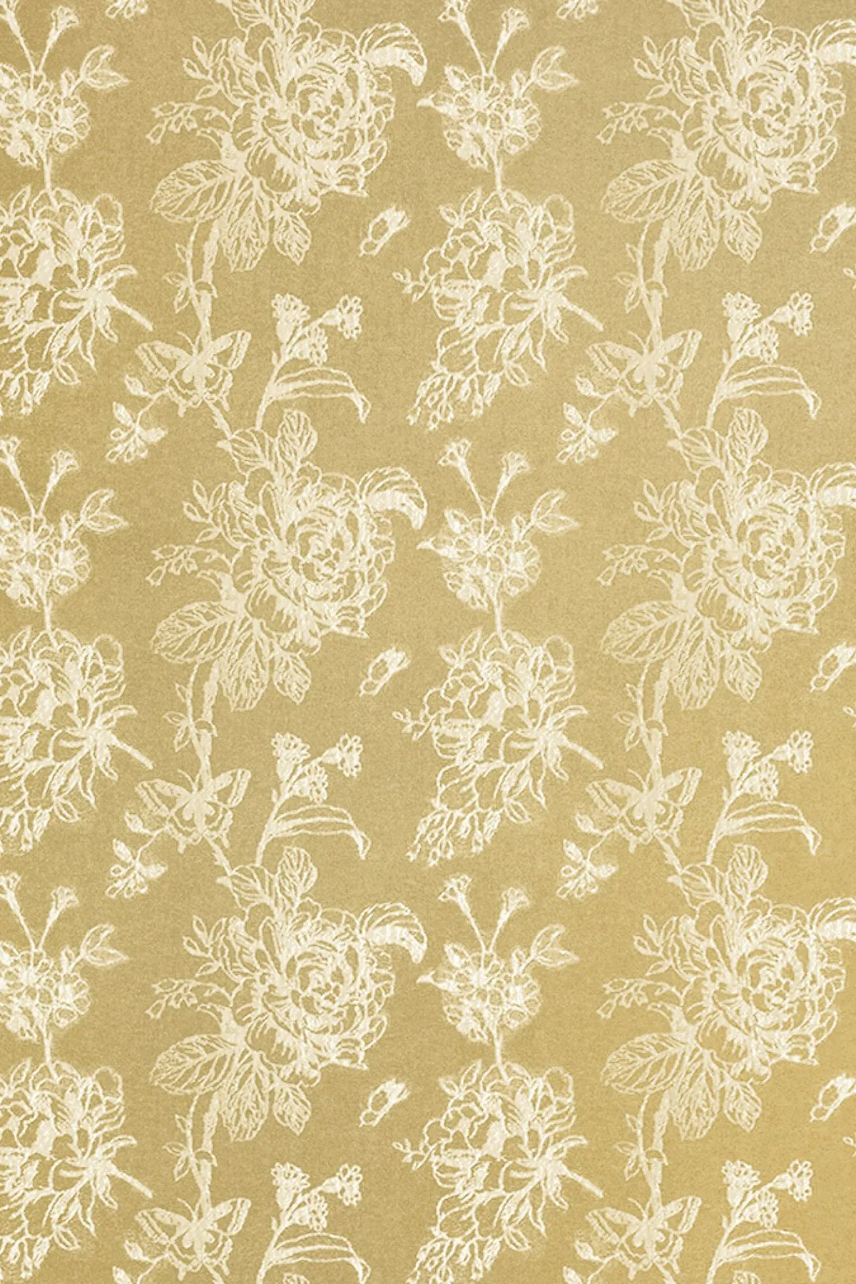 Dreams & Drapes 'Jasmine' Floral Jacquard Filled Cushion in Beige 2