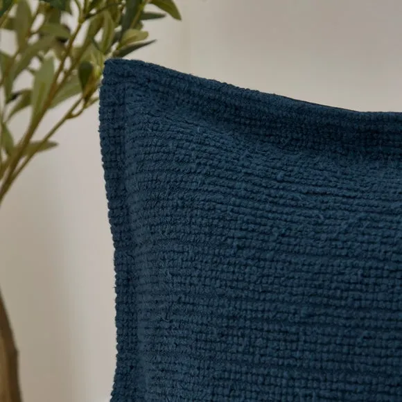 Textured Boucle Stripe Cotton Square Cushion 3