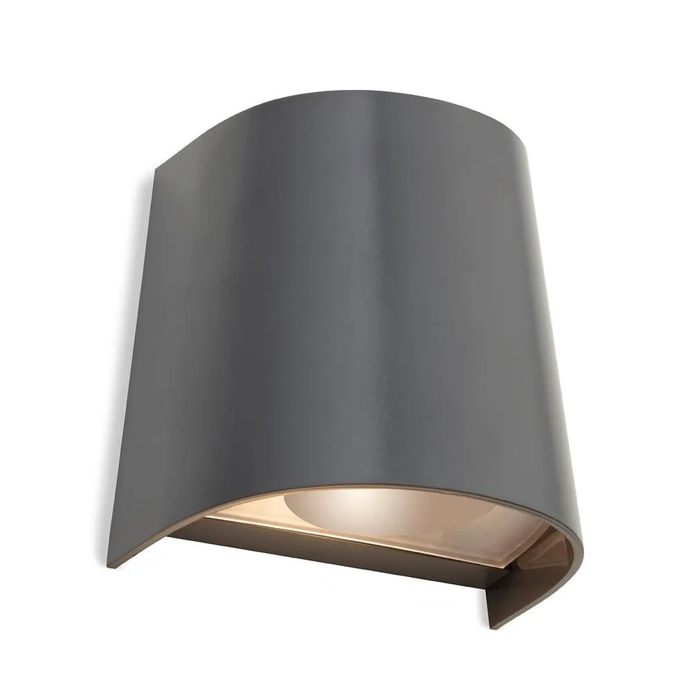 Netlighting Duke Resin Single Wall Graphite IP65 in Grey