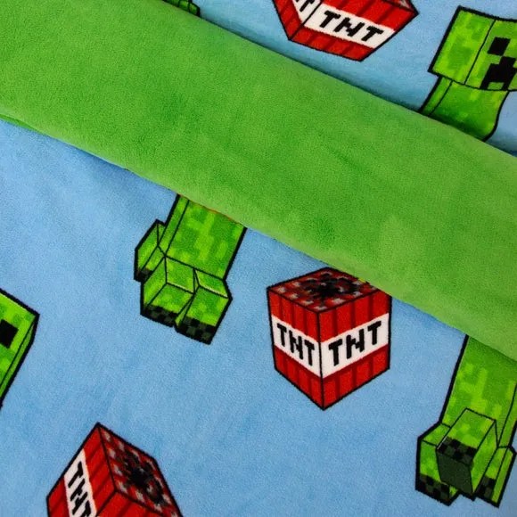 Minecraft Fleece Duvet Cover & Pillowcase Set 5