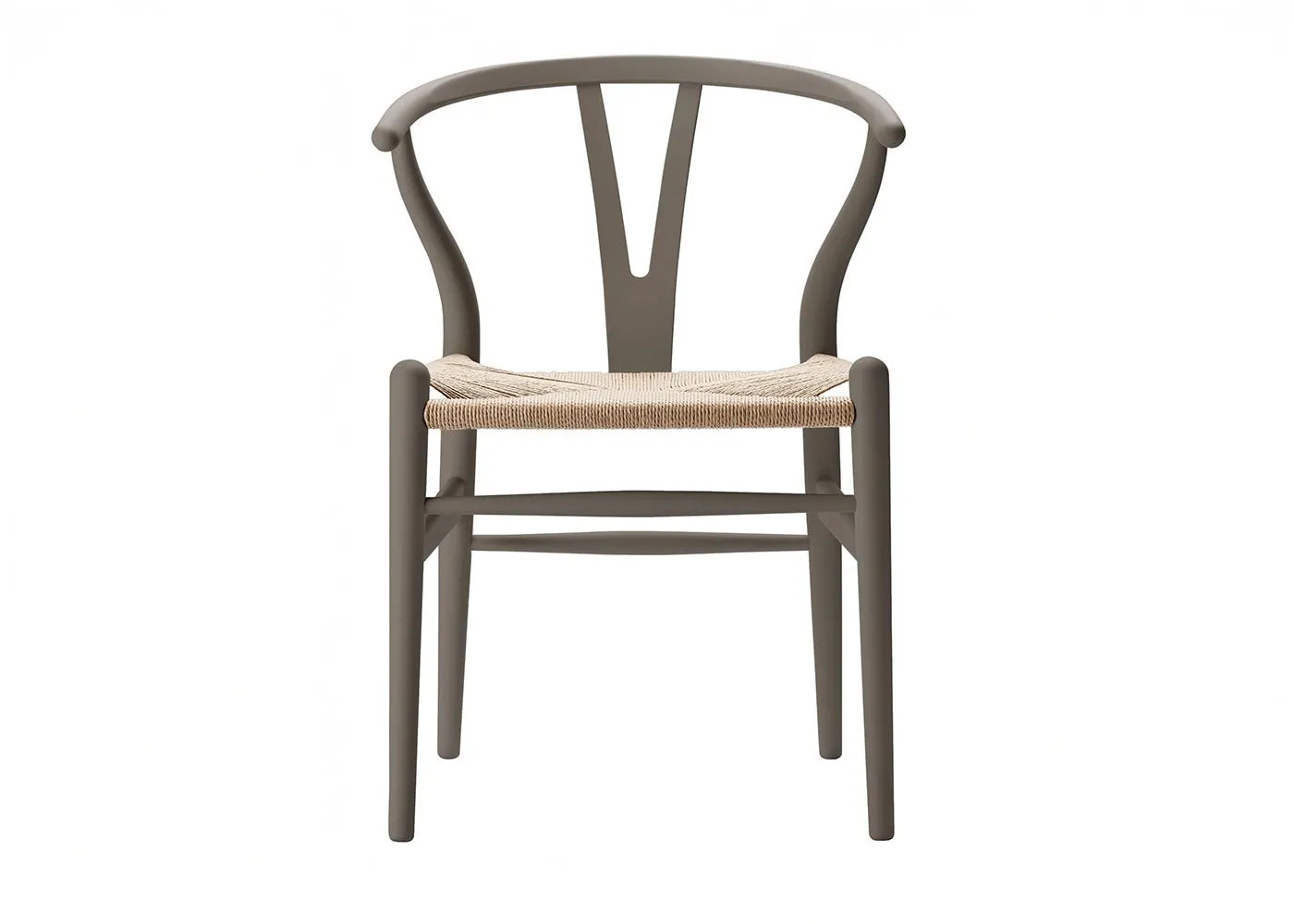 CH24 Wishbone Chair Soft Slate Beech Natural Cord